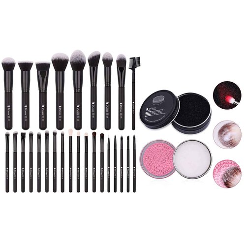 DUcare Makeup Brushes 27PCS+ Makeup Brush Cleaner Set