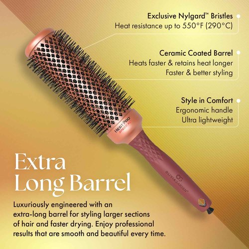 Olivia Garden HeatPro Speed XL Non-Electrical Fast-Drying Round Thermal Brush – 1 3/4” Barrel