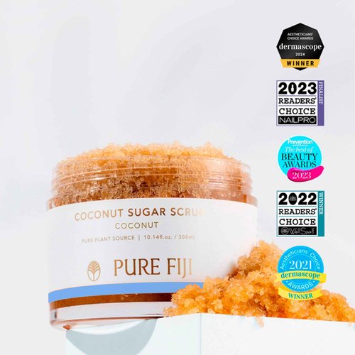 Pure Fiji Coconut Sugar Body Scrub, Coconut (10.14oz/300ml)