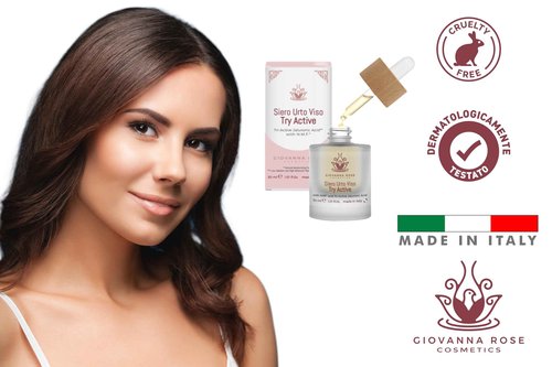 Giovanna Rose Cosmetics - Hydrating Facial Serum with 3 Molecular Weight Hyaluronic Acid – Anti-Wrinkle, Anti-Blemish for Men and Women, with Snail Slime and Elastin - Natural Illuminator