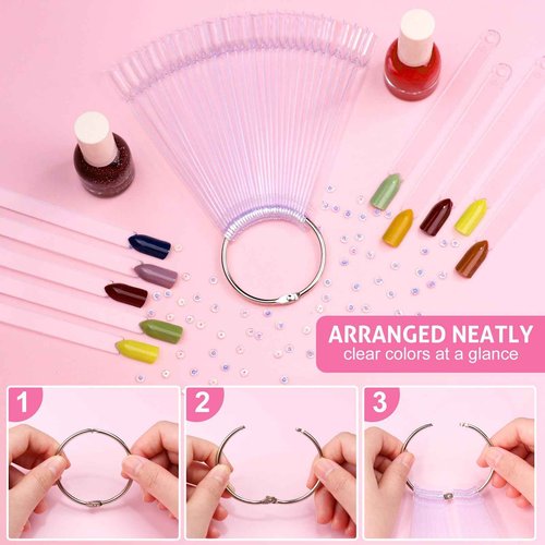 SUBAY Professional Finger Toe Nail Care Electric Nail Drill Machine with 200 Pcs Nail Swatch Sticks