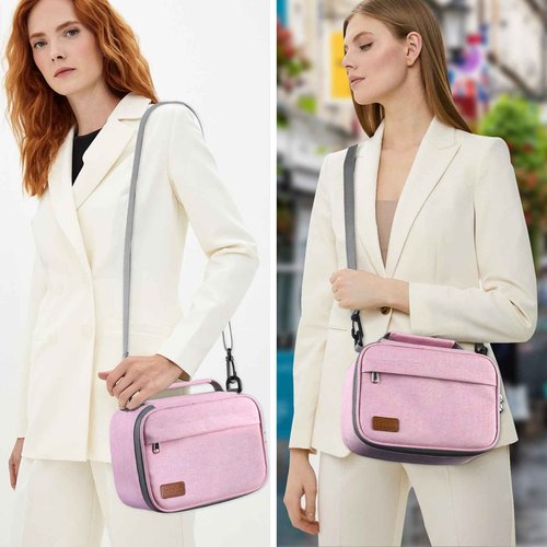 PODAHO Large Smell Proof Bag with 10 Accessories, Premium Organizers Box Case with Combination Lock, Portable Containers Pouch, Great Gift for Women, (Pink Set)