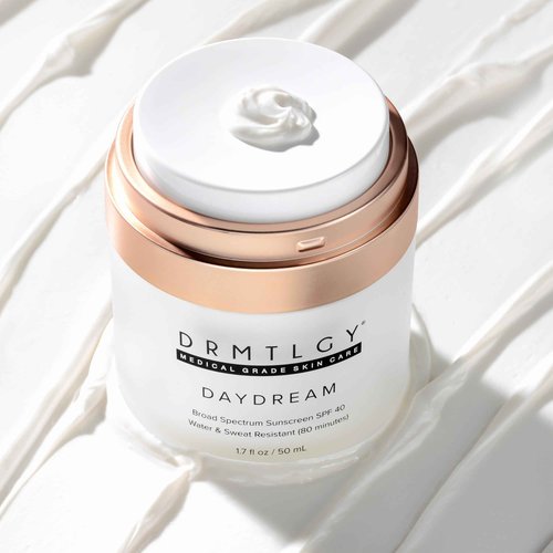 DRMTLGY Day Dream Sunscreen & Face Moisturizer SPF 40 – Water & Sweat-Resistant Sunscreen for Sensitive Skin – UVA/UVB Protection, Skin Care & Makeup Friendly