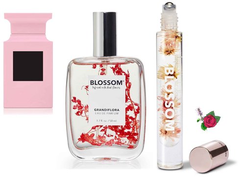 Blossom Roll on Rollerball Perfume Oil with Natural Ingredients, Essential Oils & Eau De Parfum Plant Based Perfume Spray, Infused with Real Flowers, 2 Pack Bundle, Patchouli Rose/Grandiflora
