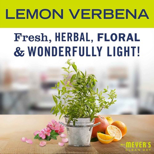 Mrs. Meyer's Lemon Verbena Liquid Hand Soap, Cruelty-Free and Hand Wash Formula Made with Essential Oils,16 oz. (Pack of 2)