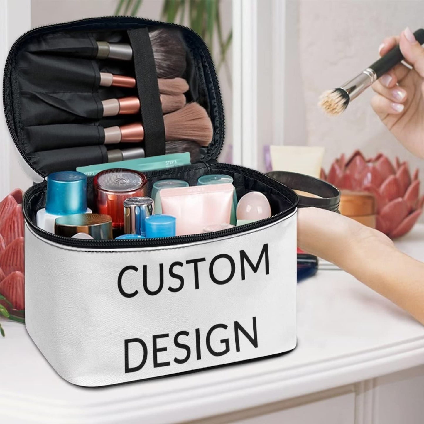 JoyLamoria Custom Toiletry Bag Wallet Casual Cosmetic Bag Makeup Bag Organizer