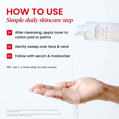 Koji White Exfoliating Toner for Face with 5% PHA BHA Toner, 2% Niacinamide, Kojic Acid & Hyaluronic Acid | Hydrating & Soothing Facial Toner | Unscented, Sensitive, Vegan, 150ml (5.07 Fl Oz)