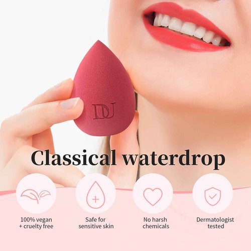 DUcare Makeup Brushes Set 17 Pcs with Brush Cleaning Mat and Makeup Sponge Professional Face Powder Eye Shadow Powder Liquid Cream Kit Gift Box