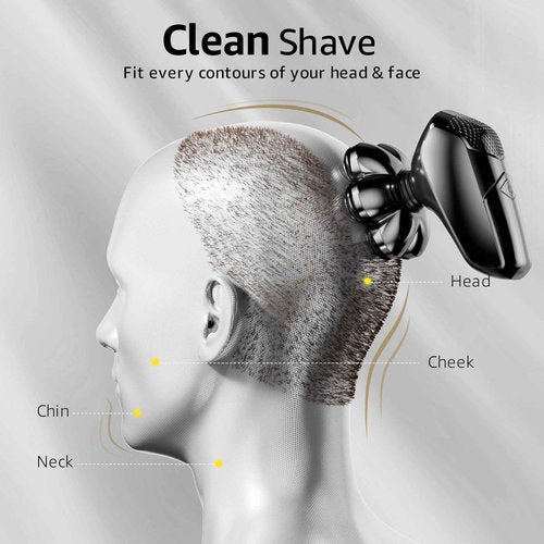 7-Blade Floating Replacement Shaving Head for Rotary Shavers,Wyklaus Wet & Dry Compatible for Electric Shaver, Washable Shaver Blade Heads Replacement