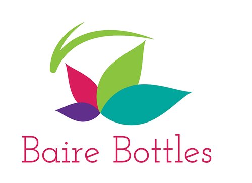 Baire Bottles - 16 oz Refillable Plastic Bottles with Disc Lids - 6 Pack with Waterproof Labels - Organize Soap, Shampoo, Lotion - PET, Lightweight, BPA Free (Amber/Brown, White Disc, Damask Labels)