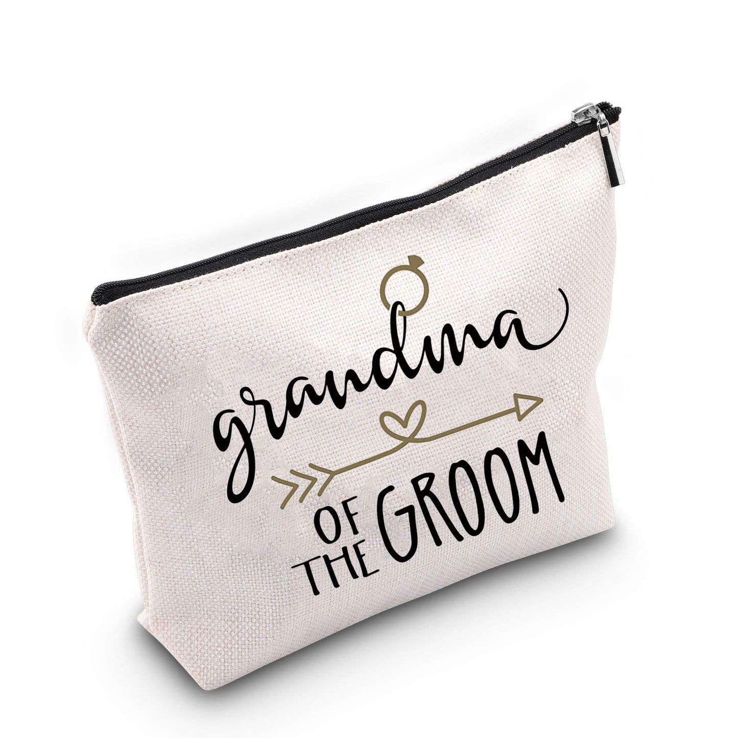 TSOTMO Grandma Grandmother Gift Groom Grandma Gift Grandma of The Groom Makeup Bag Wedding Dinner Gift (Grandma Groom)