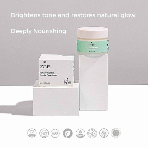 ZOE Skincare Organic Goat Milk Face Cream – Natural Moisturizer for Sensitive & Dry Skin – Hydrating, Vitamin-Rich Daily Face Cream for Women & Men – Paraben & Cruelty Free