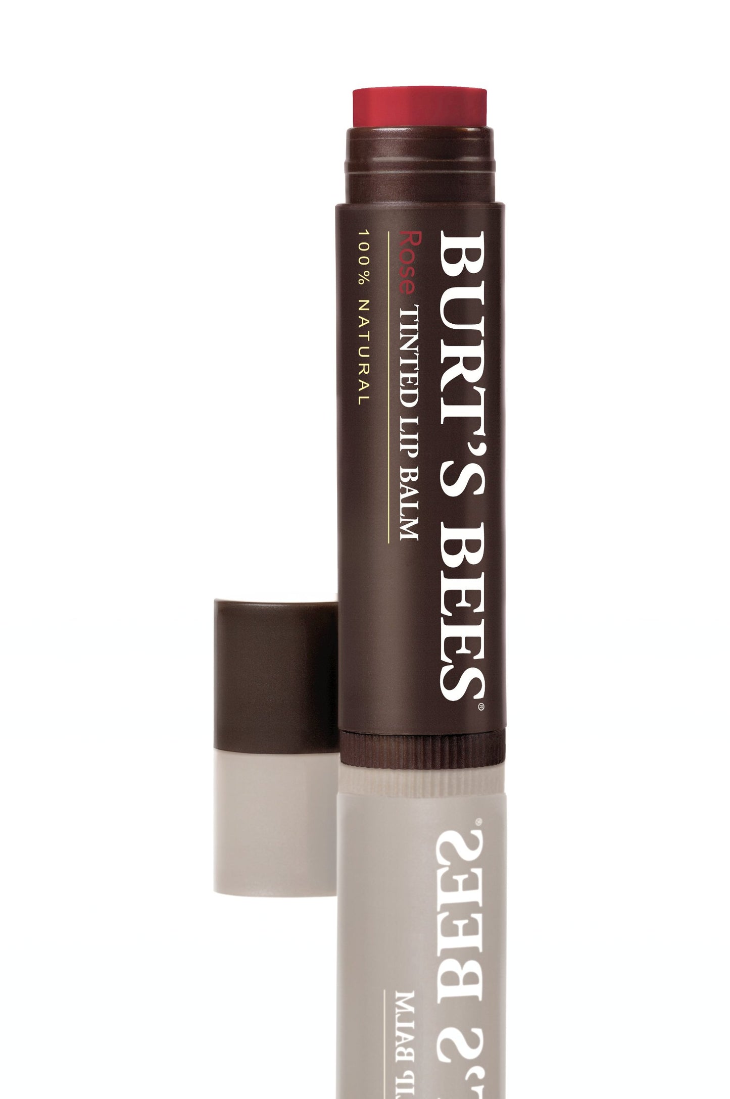 Burt's Bees 100% Natural Tinted Lip Balm, Rose with Shea Butter & Botanical Waxes – 2 Tubes