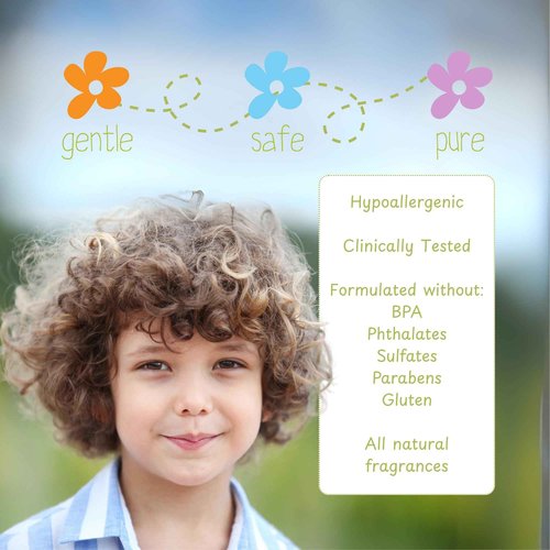 Little Green Kids Bathtime Essentials Kit, Hair & Body Wash, 8 oz. and Kids Body Lotion, 6 oz.
