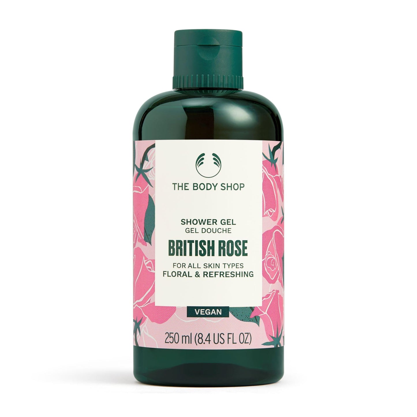 The Body Shop British Rose Petal Soft Shower Gel, 8.4 fl. oz.