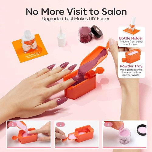Modelones Dip Powder Nail Kit, 20 Colors Pink Blue Black White Nude Grey Dipping Powder Starter Set with Liquid Set Base&Top Activator French Nail Art Salon Long-Lasting DIY Manicure Kit
