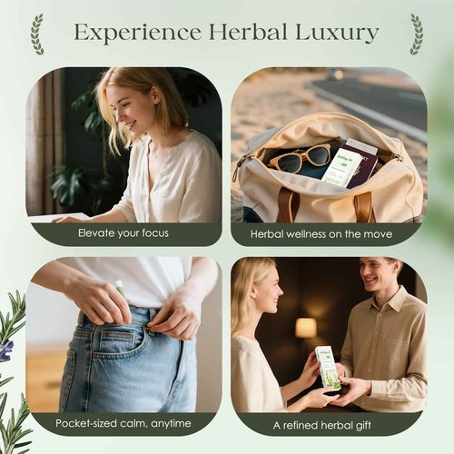 Re-engineered Mullein Herbal Diffuser Pen - ULTRA-LONG Up to 10,000 Uses | All-Natural with Mullein, Thyme & Mint for Lung Cleansing, Freshens Breath & Quitting Bad Habit