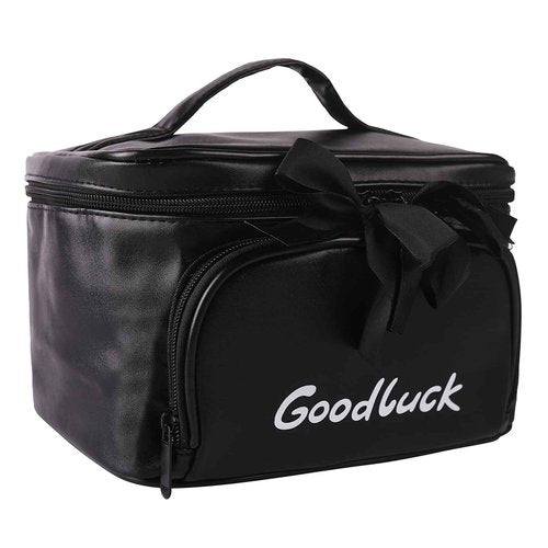 lllyan Travel Makeup Bag for Women, Large Capacity Makeup Portable Storage Bag, Flat Open Waterproof Storage, Toilet Bag Stand up Independent Compartment for Easy Access