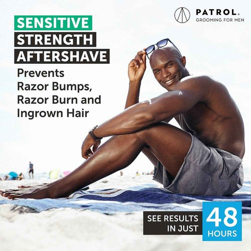 Bump Patrol Sensitive Strength Aftershave Formula - Gentle After Shave Solution Eliminates Razor Bumps and Ingrown Hairs - 2 Ounces 2 Pack
