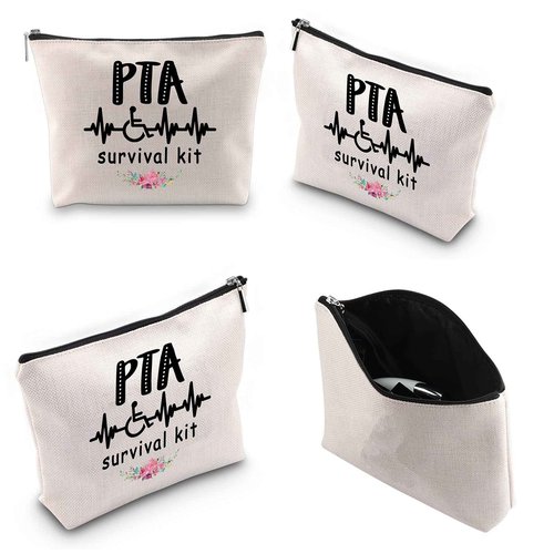 Generic WCGXKO PTA Survival Kit Physical Therapist Assistant Gifts Zipper Pouch Makeup Bag PTA Student Graduation Gift (PTA Survival)