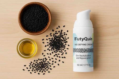 B’utyQuin Anti Aging Premium Face Cream | Face Moisturizer For Aging Skin Powered By Full Spectrum, Cold Pressed Black Seed Oil, Jojoba Oil & Shea Butter | Anti Aging Moisturizer For Face, 1.7 fl oz