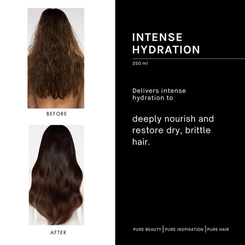 pH PURE HAIR Deep Moisture Shampoo - Sulfate-Free, Hydrating pH Balanced Shampoo for Dry, Damaged & Color-Treated Hair with Kokum Butter & Rose Extract - 8.45 oz