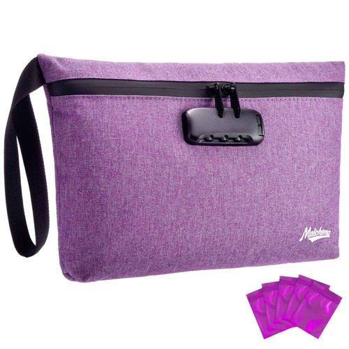 MAICHENG Smell Proof Bag with Combination Lock Large Storage Container Medicine Lock Bag Money Organizer Travel Storage Case Pouch Great Christmas Gift