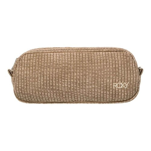 Roxy Womens Feeling Good Corduroy Storage Bag | Makeup Case | Travel | Organizer | Cosmetics | Electronics | Digital | Reusable | Zipper Closure | Pouch | Lightweight | Accessories - Oil Green