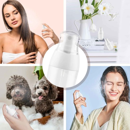Small Spray Bottle, Fine Mist Mini Spray Bottles 1oz, Empty Plastic Travel SIze Stylist Sprayers Leak Proof Refillable Containers, for Toners Face Hair Perfume Skincare Cosmetics (Clear, 3Pcs)