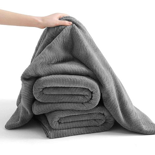 4 Pack Washcloths Set 13"x13",Grey Towel Set for Bathroom,Highly Absorbent & Quick Dry Premium Towel for Daily Use,Soft Microfiber Multipurpose Washcloths Towel Set for Hotel, Spa,Shower,Gym