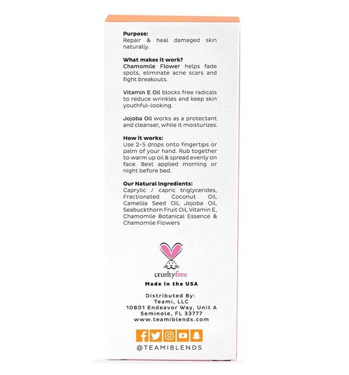 Teami Repair Jojoba Face Oil for Women with Coconut Oil, Camellia Seed & Vitamin E for Skin - Facial Oil Cleanser for Sensitive, Normal, Oily & Dry Skin (2oz)