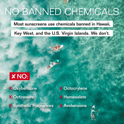 aspen islanders Hawaii Reef Compliant Act 104 Sheer Mineral Sport Sunscreen Lotion SFP 50, No White Cast Zinc | Face & Body | Anti-Aging | Non-Toxic | Water-Resistant | Anti-Irritating (3.4 fl oz)