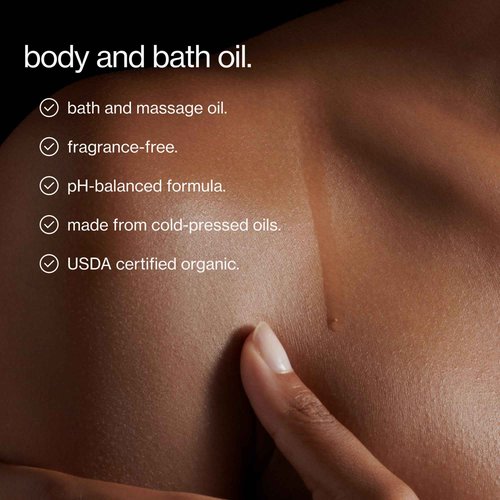 Maude Oil No. 0 - Hydrating Organic Massage + Body Oil - Skin Moisturizer with Organic Jojoba, Coconut & Castor Oil - Rich in Vitamin B + Vitamin E (4 fl oz)