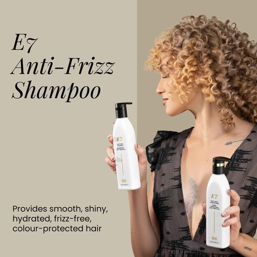 ALOXXI E7 Anti-Frizz Shampoo for Color-Treated Dry Damaged Hair Moisturizing & Strengthening with Cleansing Oils & Antioxidants, 10.1 Fl Oz