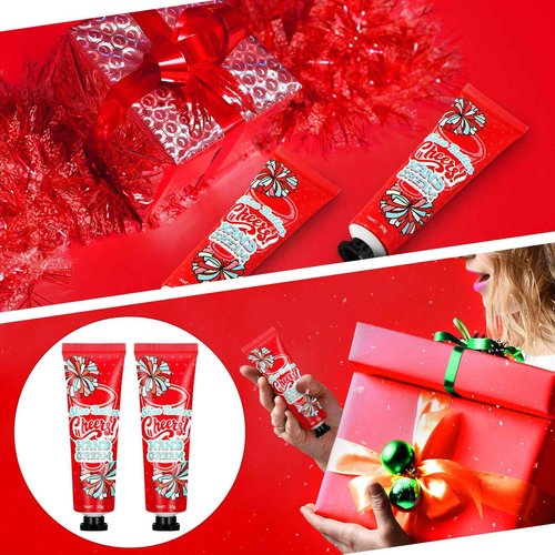 Dansib 24 Pcs Cheer Team Homecoming Gifts Bulk Hand Cream Lotion Cheerleader Goodie Bag Stuffers Cheerleading Party Favors for Women Football Basketball Season Senior Night Items(Red)