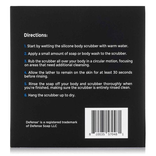 Defense Soap Body Scrubber Shower Hook Combo Set