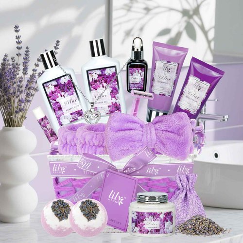 Christmas Gifts for Women 17-Piece Bath and Body Gift Set for Mom - Luxury Spa Gift Basket for Women, Pampering Bath Set | Mothers Day Gifts, Birthday Gifts, Perfect Holiday Gift for Her All Occasions