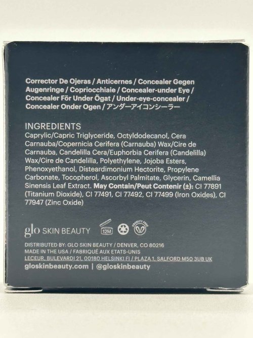 Glo Skin Beauty Under Eye Concealer Makeup with Duo Shades for Custom Blending - Corrects & Conceals Dark Circles & Redness - Buildable Longwearing Coverage (Golden)