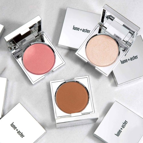 Lune+Aster Superstar Blush | Universally Flattering Peachy-Pink Blush, Soft Sheer Finish, Buildable Powder