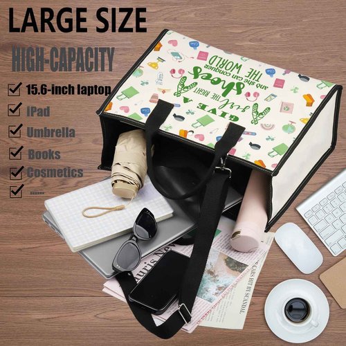 WZMPA Irish Dancer Cosmetic Bag - Dance Teacher Gift - The Right Shoes and She Can Conquer the World - Dancing Makeup Zipper Pouch - Team Gift (Give a Shoes-TB)