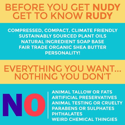 Nudy Rudy Milkshake Bundle Bar Soap Pucks, Includes Milk Bar, Hunny Bunny, Killa Vanilla, Made with Organic Shea Butter, Pure Plant Oils, Triple Milled Bars, All Skin Types, 4.2 oz Each - Pack of 3