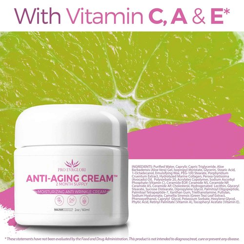 Pro Evrglori Anti Aging Cream - 2 Month - Our Best Anti Aging Cream for Women - Pro Everglori Skincare Anti Wrinkle Cream for Women - Pro Evrglori Anti Aging Skin Cream for Women - Skin Wrinkle Cream