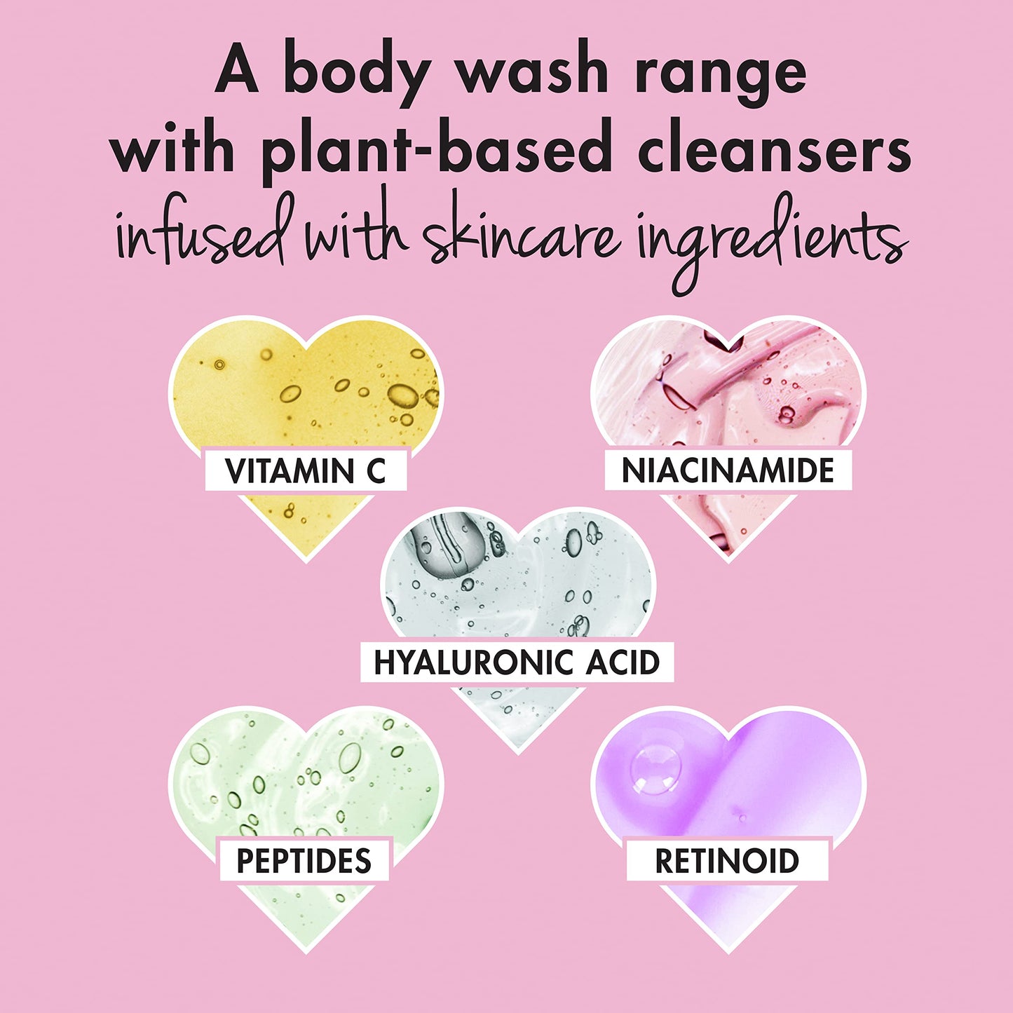 Love Beauty and Planet Plant-Based Body Wash Nourish and Illuminate Skin Rose Water and Niacinamide Made with Plant-Based Cleansers and Skin Care Ingredients, 100% Biodegradable 20 fl oz