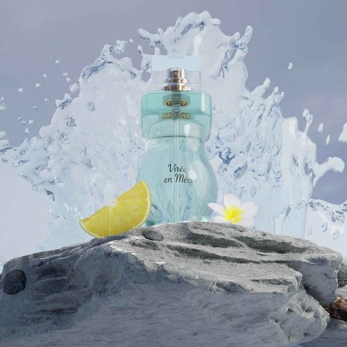 Jeanne Arthes, FRENCH WAY OF LIFE, Collection Azur, Virée en mer Eau de Parfum, Spray perfume for women, Fresh & Floral, Notes of Lemon Zest, Lily of the Valley, Peach, Made in France, 3.38 Fl.oz