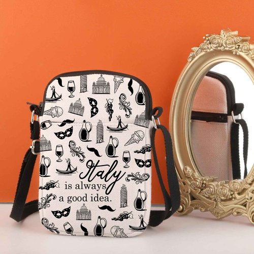 Italy Travel Gift - Always A Good Idea Bag for Traveller - Zipper Pouch Makeup Bag (Italy CR)