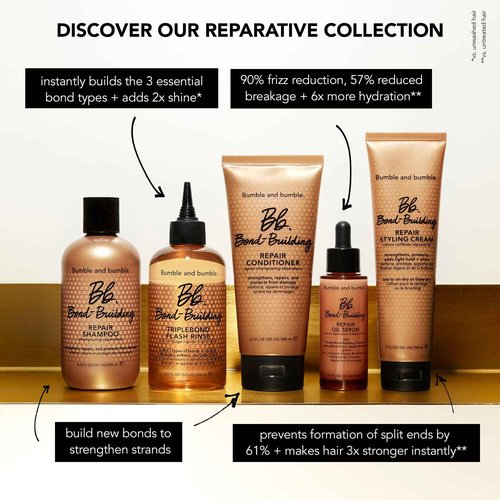 Bumble and bumble. Bond-Building Hair Repair Conditioner | For Damaged Hair | Color Safe | Anti Frizz + Adds Shine | Curly, Wavy, Straight, 6.7 Fl Oz