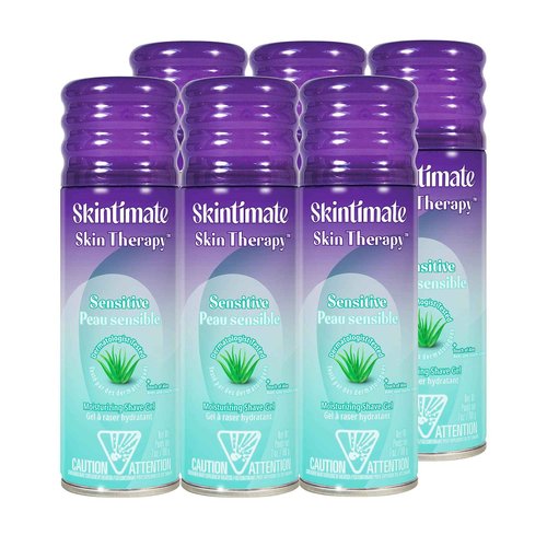 Skintimate Shave Gel Skin Therapy Lotionized Vitamin-E 7 Ounce(207ml) (6 Pack)