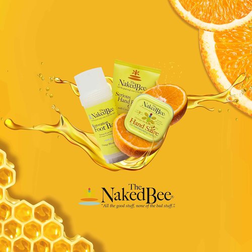 The Naked Bee Orange Blossom Honey Hand Salve, 2 Oz - 3 Pack