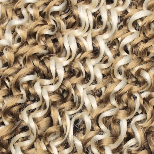 YXCHERISHAIR GoGo Curl Crochet hair Water Wave Crochet hair blonde Synthetic Bohemian Crochet Braid Deep Wave Braiding hair Extensions (18inch,7Packs,P27/613)