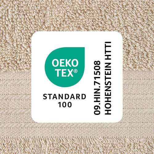 TOWN & COUNTRY EVERYDAY 4-Piece Solid Dobby Border Washcloth Set, 13x13-Inch, 100% Cotton, Plush & Absorbent 650GSM, Beige